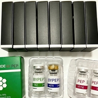 Flacon vide personnalisable pour emballage pharmaceutique, boîte pliable en papier de 3 ml pour peptides avec plateau en plastique