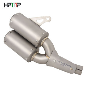 Fournisseur en gros alliage de titane vélo double sortie d'échappement pour moto <span class=keywords><strong>DUCATI</strong></span> <span class=keywords><strong>MONSTER</strong></span> <span class=keywords><strong>950</strong></span> <span class=keywords><strong>MONSTER</strong></span> 937 - Product Image 6