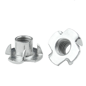 Taily Usine en gros 304 <span class=keywords><strong>Insert</strong></span> d'écrou en T à quatre griffes en acier inoxydable pour écrous en T de meubles en <span class=keywords><strong>bois</strong></span> 4 broches filetées - Product Image 2