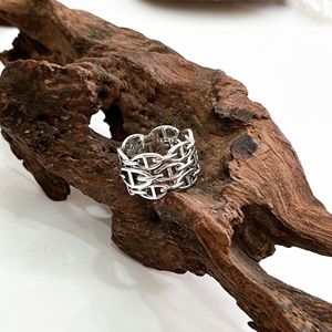 S925 Sterling Silver Women's <b>Ring</b> Geometric Adjustable <b>Open</b> Design Everyday Wear - Product Image 2