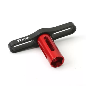 Llave de vaso en T de 17 mm para tuercas de rueda, de acero endurecido, herramienta de reparación <span class=keywords><strong>RC</strong></span> para desmontaje de buje hexagonal de rueda de buggy, camión o truggy <span class=keywords><strong>RC</strong></span> de 1/8 - Product Image 6