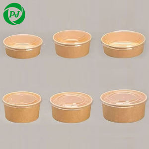 Ecologico 500-1000ml usa e getta in carta Kraft per uso alimentare biodegradabile per zuppa insalata di Pasta snack - Product Image 1