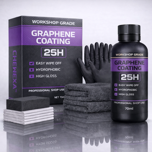 CHEWEXA 25H Kit de Revestimiento Cerámico de Grafeno Grado Profesional Hidrofóbico de Alto Brillo Protección de Pintura Fácil de Limpiar (70ml) 60um de Grosor - Product Image 1