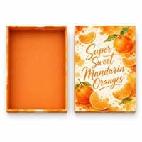 Op maat gemaakte bedrukte stevige geschenkverpakking voor zoet mandarijnensap, kunstzinnig design, premium fruitverpakking, groothandel