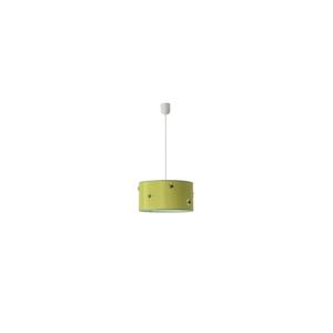 Lampada a sospensione a LED verde E27, dimensioni 35x35 cm, ideale per l'illuminazione decorativa in soggiorni e sale da pranzo. - Product Image 1