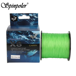 Spinpoler tressé ligne de pêche mer pêche en eau salée 8 brins vert 300m PE Trenzado Pesca bar carpe <span class=keywords><strong>truite</strong></span> eau salée eau douce - Product Image 2