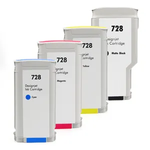 Cartucho de tinta para impresora HP 728, 130ML, 300ML, Compatible con HP728, HP Designjet, T830, MFP, T730