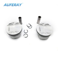 AUFERAY Nouveau Kit de Réparation Moteur Piston 84MM pour BMW 120i 320i X1 N46B20C Pièces de Remplacement OE 11257562452 11257562453