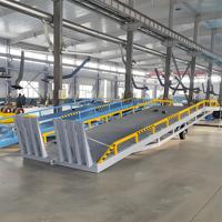 Nouvelle rampe de quai hydraulique mobile 6 tonnes, robuste, réglable, portable, pour chargement, entrepôt, logistique, chariot élévateur, conteneur