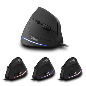 Ratón Vertical con Cable ZELOTES T-20, Ergonómico, Recargable, 3200DPI Opcional, Ratón Portátil para Juegos, para Computadora Portátil y PC - Product Image 5
