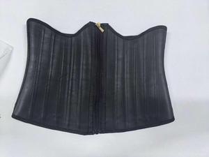 Corsetto Modellante in Lattice Senza Spalline con Chiusura a Zip, 25 Stecche in Acciaio, Doppia Compressione, Forma a W, per Sport - Product Image 5