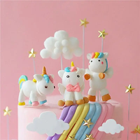 Décoration de gâteau d'anniversaire pour fille licorne Décoration de gâteau de premier anniversaire Unicornio Cadeau Favor Kids Baby Shower Birthday Party Cake Decorating