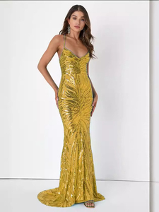 Nouvelles tenues pour femmes de style européen, très vendues - robe de soirée sexy à paillettes (4 couleurs) - Product Image 4
