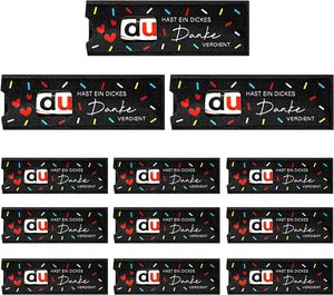 Hochzeitsgeschenk Filz-Schokoladenhülle 'Schon Dass Du Da Bist' Deutscher Aufdruck Schokoladenriegel-Verpackung Gastgeschenk Aufbewahrungstasche - Product Image 1