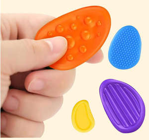 <b>Pack</b> Sensory Stone <b>Fidget</b> Toys Kids Autism Textured Soft Worry Stone Calming Anxiety Anxiety Relief Small Prizes Educational - Product Image 5