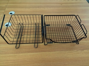 Scaffale Minimalista Rettangolare in <span class=keywords><strong>Ferro</strong></span>/Acciaio Inox da Parete Senza Foratura a Singolo Ripiano per Cucina con Scarico - Stile INS - Product Image 5