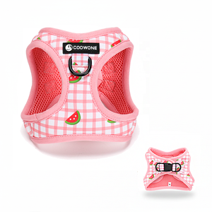 Harnais pour <span class=keywords><strong>chien</strong></span> sans traction personnalisé avec logo OEM, ensemble de harnais pour <span class=keywords><strong>chien</strong></span> rembourré doux, <span class=keywords><strong>laisse</strong></span> <span class=keywords><strong>en</strong></span> maille douce, harnais de marche pour animaux de compagnie imprimé personnalisé, réglable - Product Image 1