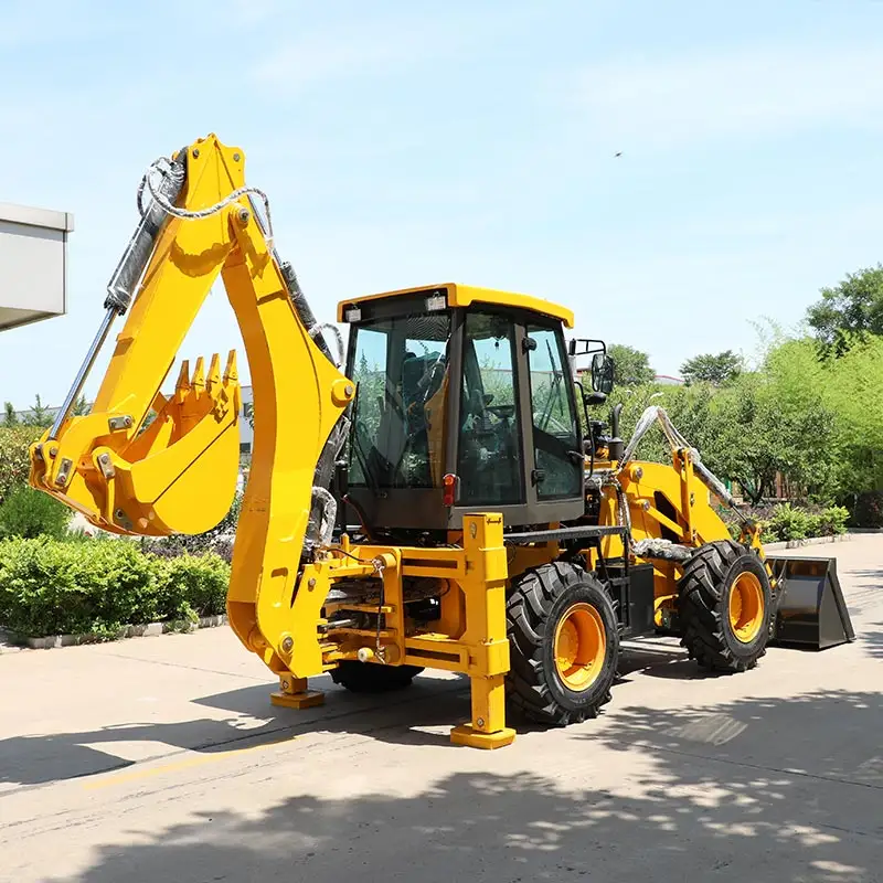 3 tấn 2.5 tấn mini bánh xe lớn mới máy kéo 4x4 nông nghiệp Máy kéo với loader và backhoe