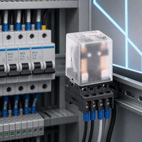 Relais industriel miniature scellé à usage général MPO-2J, 8 pôles, capacité de commutation 10A pour le contrôle d'automatisation