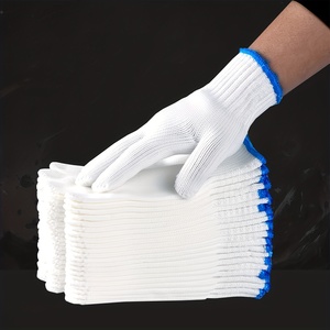 Guantes de Trabajo de Algodón Blancos Antideslizantes Industriales Duraderos a Precio de Fábrica, Guantes de Seguridad de Algodón Tejido - Product Image 6