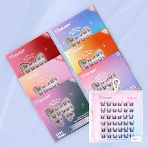 Extensions de cils Volume faites à <span class=keywords><strong>la</strong></span> main en cheveux synthétiques <span class=keywords><strong>6</strong></span> rangées prédécoupées segmentées DIY Lash Sets - Product Image 4