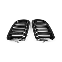 Calandre avant double lamelles en ABS noir brillant pour BMW X5 E70 2008-2013 X6 E71 2008-2014 Vente en gros