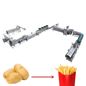 Dinde douce congelée Patatos prix entièrement automatique ligne de production de pommes de terre frites machine à faire des chips à la pomme de terre - Product Image 1