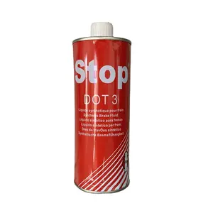 Venta al por mayor de fábrica de alta calidad Stop DOT3 485ML Iron Can Líquido de frenos para automóviles