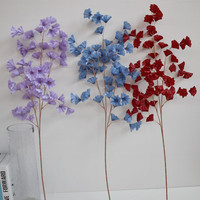 Longues fleurs artificielles modernes et réalistes en soie, style trompette, motif fleur de cerisier, faites à la main, pour mariage, décoration intérieure, Fête des Mères et Rentrée scolaire