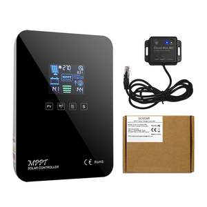 GCSOAR pengontrol Char Solar, seri 60A MPPT layar sentuh LCD 12/24V baterai Lithium kontrol WIFI PV maksimum Volta 100V - Product Image 5