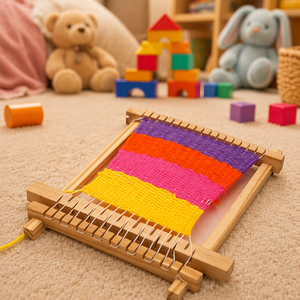 Kit de Telar de Madera para Tejer, Herramienta de Tejido Manual DIY, Accesorio de <span class=keywords><strong>Costura</strong></span> para Niños, Manualidades para Principiantes, Juguete de Tejido Hecho a Mano - Product Image 4