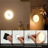 Lumière LED magnétique à détecteur de mouvement, autonomie ultra-longue, veilleuse domestique, lumière de couloir, rechargeable par USB, marche/arrêt automatique, 5V