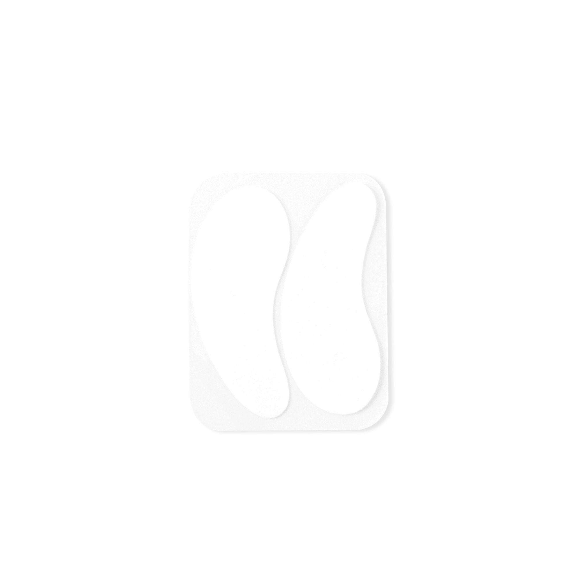 Cache-œil en silicone non adhésif forme mangue blanc