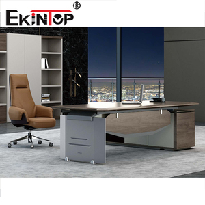 Ekintop Executive Desk Met Metalen Poot Melamine Bureau Voor Moderne Kantoorruimte - Product Image 6