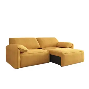Electric simple living room sitting and lying dual-purpose folding retractable sofa bed