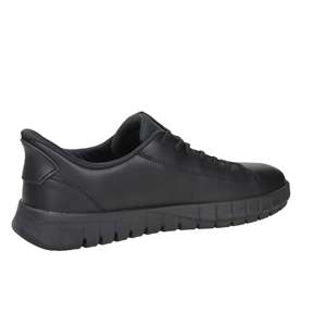 Geox Mocasines de cuero negros para hombre U56MAA 0009B, zapatos cómodos para caminar - Product Image 5