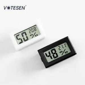 爬虫類、屋内、屋外、温室、インキュベーター用のミニデジタルワイヤレス温度計湿度計