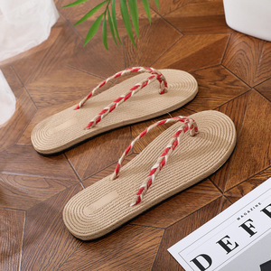 Sandali Estivi 2026 Nuovo Stile, <span class=keywords><strong>Ciabatte</strong></span> Piatte in <span class=keywords><strong>Paglia</strong></span> Intrecciata Semplici, <span class=keywords><strong>Infradito</strong></span> da Uomo per Esterni, <span class=keywords><strong>Ciabatte</strong></span> Casual da Spiaggia alla Moda e di Tendenza - Product Image 2