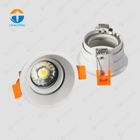 Nuevo diseño Trimless MR16 GU10 Led Downlight ajustar Cob Down lámparas accesorio de carcasa empotrado Spot Down Light para Hotel Downlights