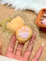 Jouet sensoriel anti-stress artisanal en silicone de qualité alimentaire, design unique, patte de chat, souple, prêt à la vente