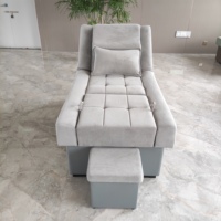 Fauteuil de pédicure électrique, fauteuil de réflexologie plantaire, mobilier de salon, table de massage avec trou pour le visage, pour massage corporel et massage des pieds