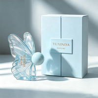 Flacon de parfum en verre à sertir carré ou rectangulaire au design unique et personnalisé, 50 ml/100 ml, transparent, avec pulvérisateur de luxe pour homme
