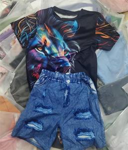 Ventes aléatoires de vêtements d'enfants usagés, vêtements pour bébés, lots en gros, vêtements d'été pour enfants, lots en vrac - Product Image 1