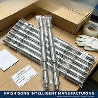 Tige de vanne en acier inoxydable duplex F51 sur mesure, usinée CNC, axe non standard pour pièces de vanne pétrochimique