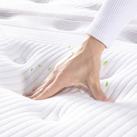 Échantillon Gratuit Usine Matelas Hôtelier Confort Royal en Latex Naturel Taille King Queen avec 7 Zones à Ressorts Ensachés et Mousse Éponge