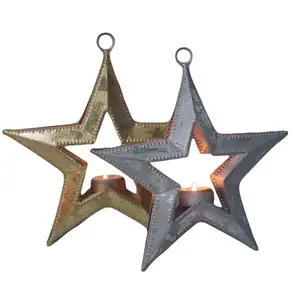 Wholesale galvanized star round shape finishing Christmas star export quality export worthy packing