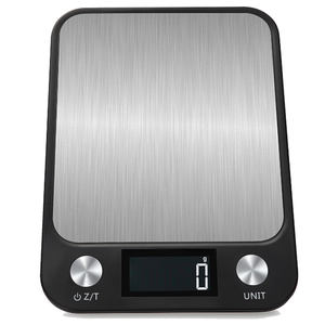 J&R Kreative Küchenausstattung 5kg 10kg 15kg Edelstahl Küchen-Lebensmittel-Koch-Backwaage Elektronische Digitale LCD-Anzeige Küchenwaage - Product Image 1