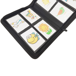 Modenqiu Classeur à fermeture éclair personnalisé à 4 pochettes pour collection de cartes de <span class=keywords><strong>jeu</strong></span>/d'animation <span class=keywords><strong>Porte</strong></span>-cartes en cuir PU - Product Image 6