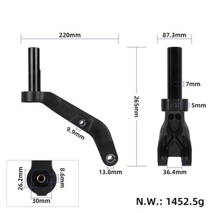 Ensemble de cadre dédié KuKirin G2 Master avec tube fileté et support de direction avant, pièces d'origine pour trottinette électrique - Product Image 2