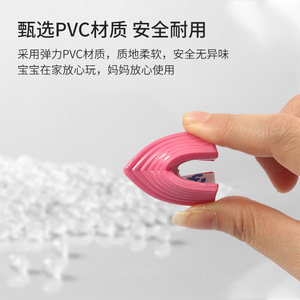 Silicone <b>Corner</b> <b>Protector</b> L Shape For Baby Safety Transparent White Rose Red 3M Adhesive Edge Guard - Product Image 5